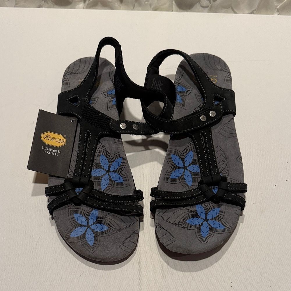 Abeo Black and Blue Women's Sandals